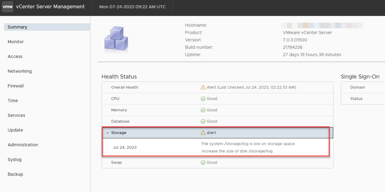 vCenter – HTTP status 500 – internal server error – Angry Admin